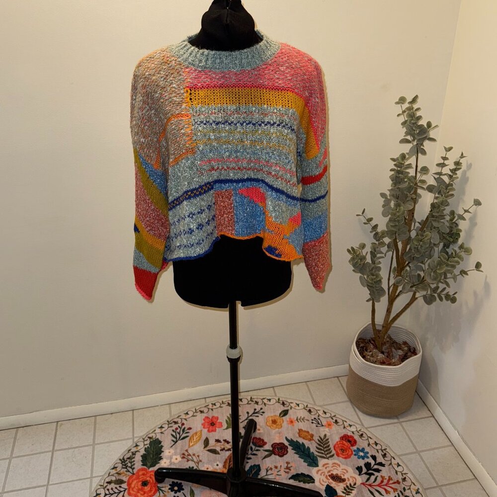 NWT - Colorful Flowy Sweater – Size Small (Juniors)